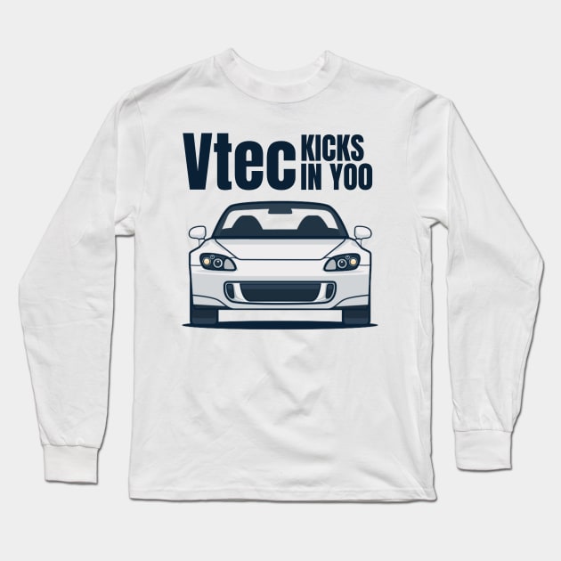 Vtec Kicks in Yoo Long Sleeve T-Shirt by MOTOSHIFT